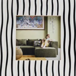 Deko & Geschenkartikel-KARE Design Bilderrahmen Black Stripes 17X17Cm