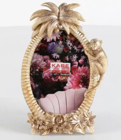 Deko & Geschenkartikel-KARE Design Bilderrahmen Climbing Monkey Gold 17X26Cm