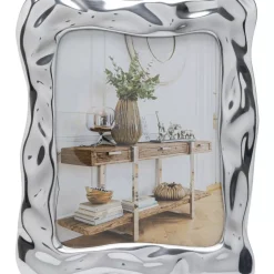 Deko & Geschenkartikel-KARE Design Bilderrahmen Jade Swing Silber 21X26Cm