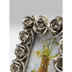Deko & Geschenkartikel-KARE Design Bilderrahmen Romantic Rose Silber 11X13Cm