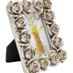 Deko & Geschenkartikel-KARE Design Bilderrahmen Romantic Rose Silber 11X13Cm