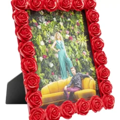 Deko & Geschenkartikel-KARE Design Bilderrahmen Romantic Rose Rot 26X31Cm