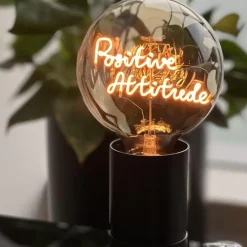 Leuchtmittel-KARE Design Birne "Positive Attitude"