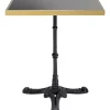 Tische-KARE Design Bistrotisch Kaffeehaus Rim Square Schwarz 60X60