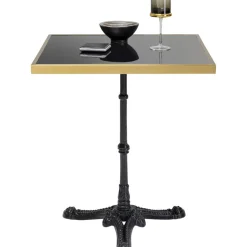 Tische-KARE Design Bistrotisch Kaffeehaus Rim Square Schwarz 60X60