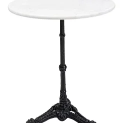 Outdoormöbel-KARE Design Bistrotisch Kaffeehaus Rund Weiss O60