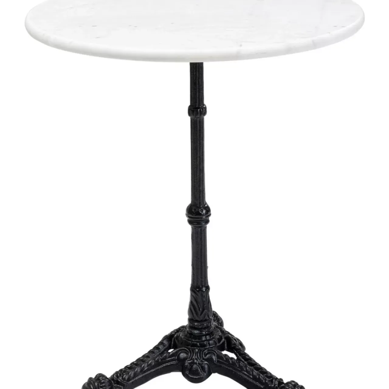 Outdoormöbel-KARE Design Bistrotisch Kaffeehaus Rund Weiss O60