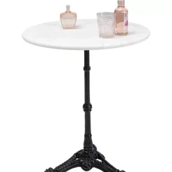 Outdoormöbel-KARE Design Bistrotisch Kaffeehaus Rund Weiss O60