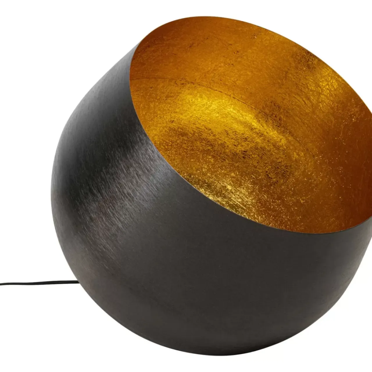 Steh & Bodenleuchten-KARE Design Bodenleuchte Apollon Smooth Schwarz O50Cm