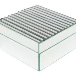 Aufbewahrung & Ordnung-KARE Design Box Elegant Silber 16X8Cm