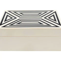 Aufbewahrung & Ordnung-KARE Design Box Linear 18X8Cm
