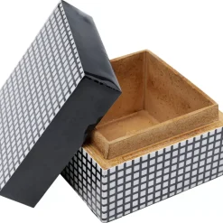 Aufbewahrung & Ordnung-KARE Design Box Plenty Squares 8X6Cm
