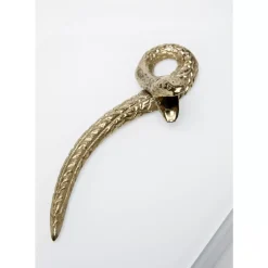 Aufbewahrung & Ordnung-KARE Design Box Snake Bite Weis 28X7Cm
