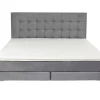 Betten-KARE Design Boxspringbett Benito Star Grau 180X200Cm
