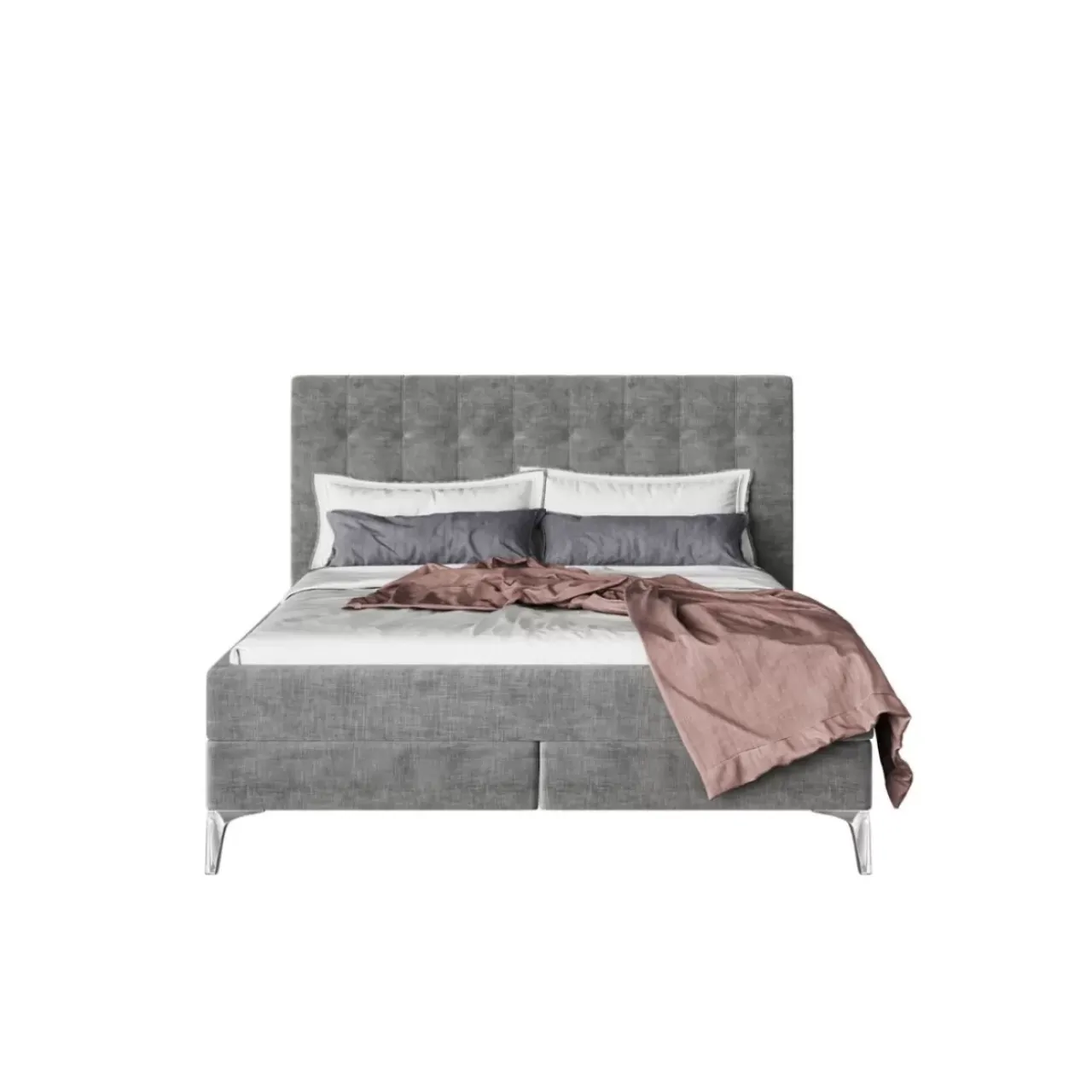 Betten-KARE Design Boxspringbett Benito Star Grau 180X200Cm