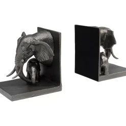Deko & Geschenkartikel-KARE Design Buchstutze Elephant Family (2/Set)