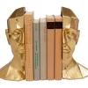 Deko & Geschenkartikel-KARE Design Buchstutze Face (2/Set)