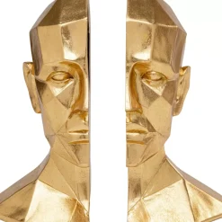 Deko & Geschenkartikel-KARE Design Buchstutze Face (2/Set)