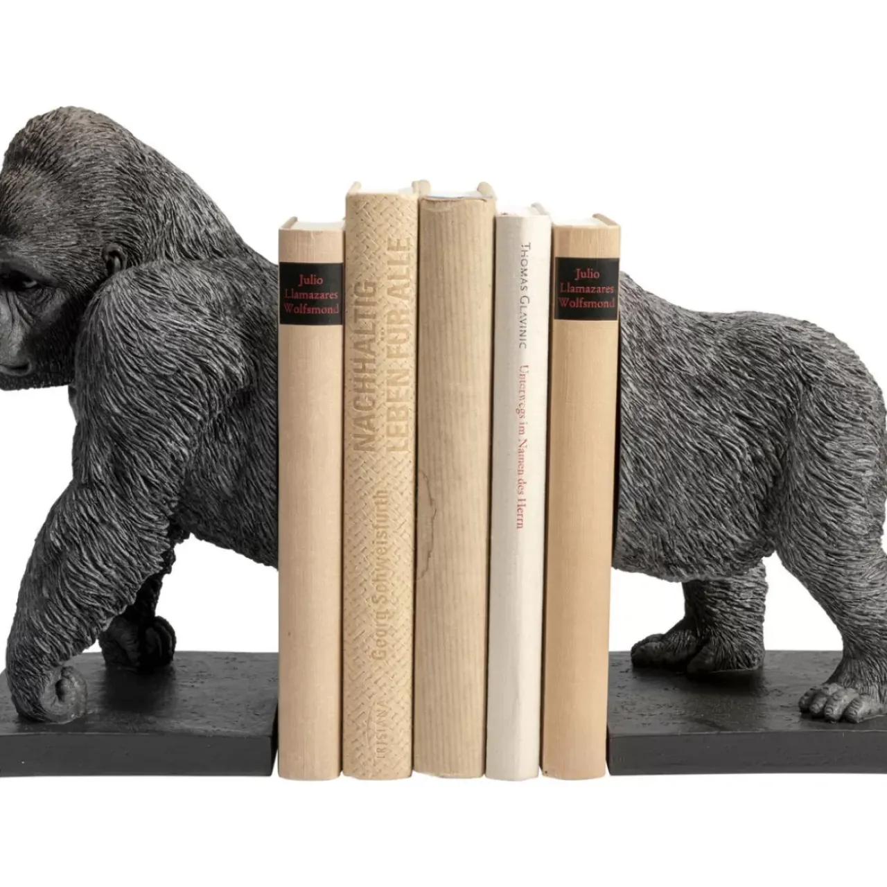 Deko & Geschenkartikel-KARE Design Buchstutze Gorilla (2/Set)