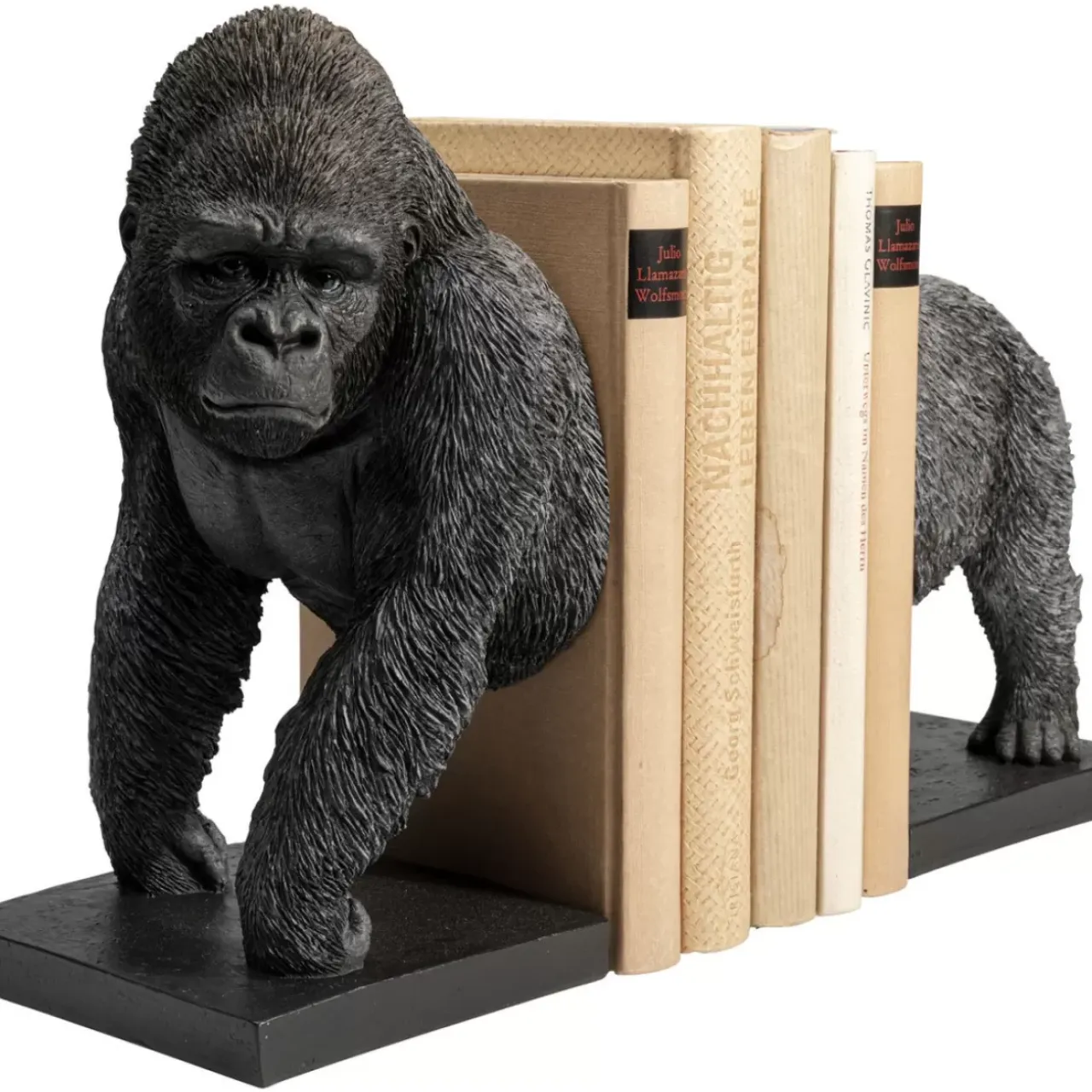 Deko & Geschenkartikel-KARE Design Buchstutze Gorilla (2/Set)
