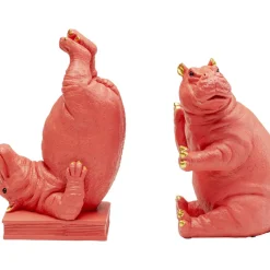 Deko & Geschenkartikel-KARE Design Buchstutze Hippo Pink (2/Set)