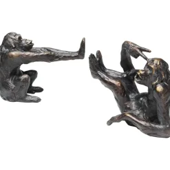 Deko & Geschenkartikel-KARE Design Buchstutze Monkey (2/Set)