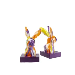 Deko & Geschenkartikel-KARE Design Buchstutze Rabbit Holi (2/Set)