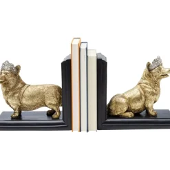 Deko & Geschenkartikel-KARE Design Buchstutze Royal Standing Corgi (2/Set)