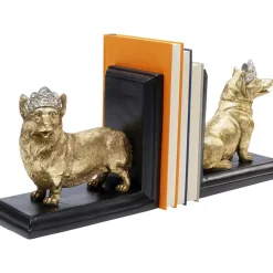 Deko & Geschenkartikel-KARE Design Buchstutze Royal Standing Corgi (2/Set)