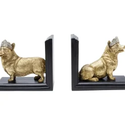 Deko & Geschenkartikel-KARE Design Buchstutze Royal Standing Corgi (2/Set)