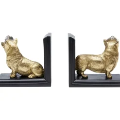 Deko & Geschenkartikel-KARE Design Buchstutze Royal Standing Corgi (2/Set)
