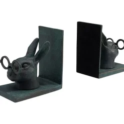 Deko & Geschenkartikel-KARE Design Buchstutze Smart Rabbit (2/Set)