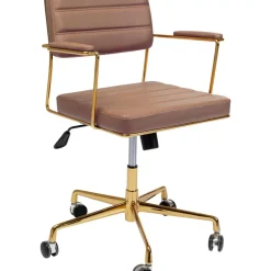 Stühle-KARE Design Burodrehstuhl Dottore Braun