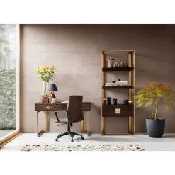 Stühle-KARE Design Burodrehstuhl Labora Braun