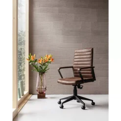 Stühle-KARE Design Burodrehstuhl Labora Braun