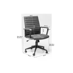 Stühle-KARE Design Burodrehstuhl Labora Braun