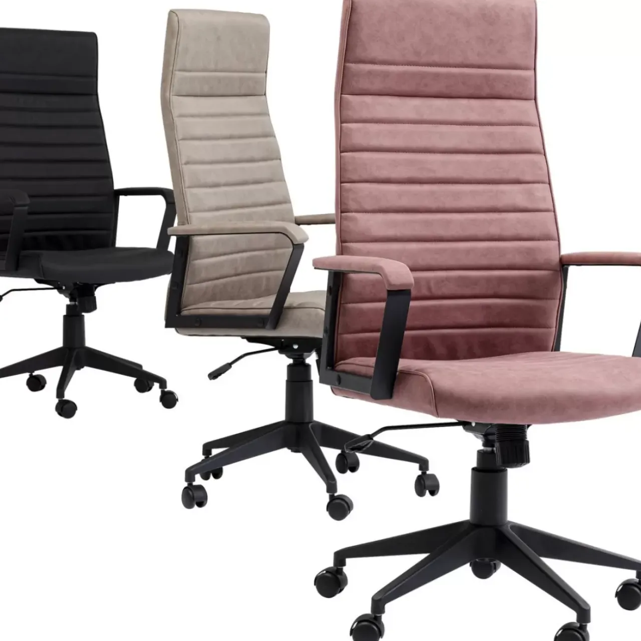 Stühle-KARE Design Burodrehstuhl Labora High Schwarz
