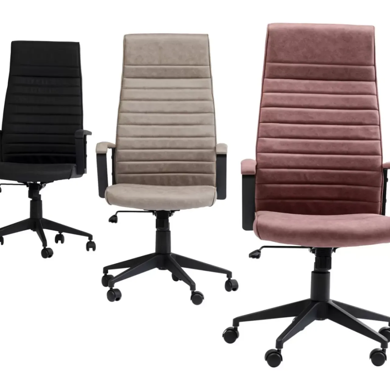 Stühle-KARE Design Burodrehstuhl Labora High Schwarz
