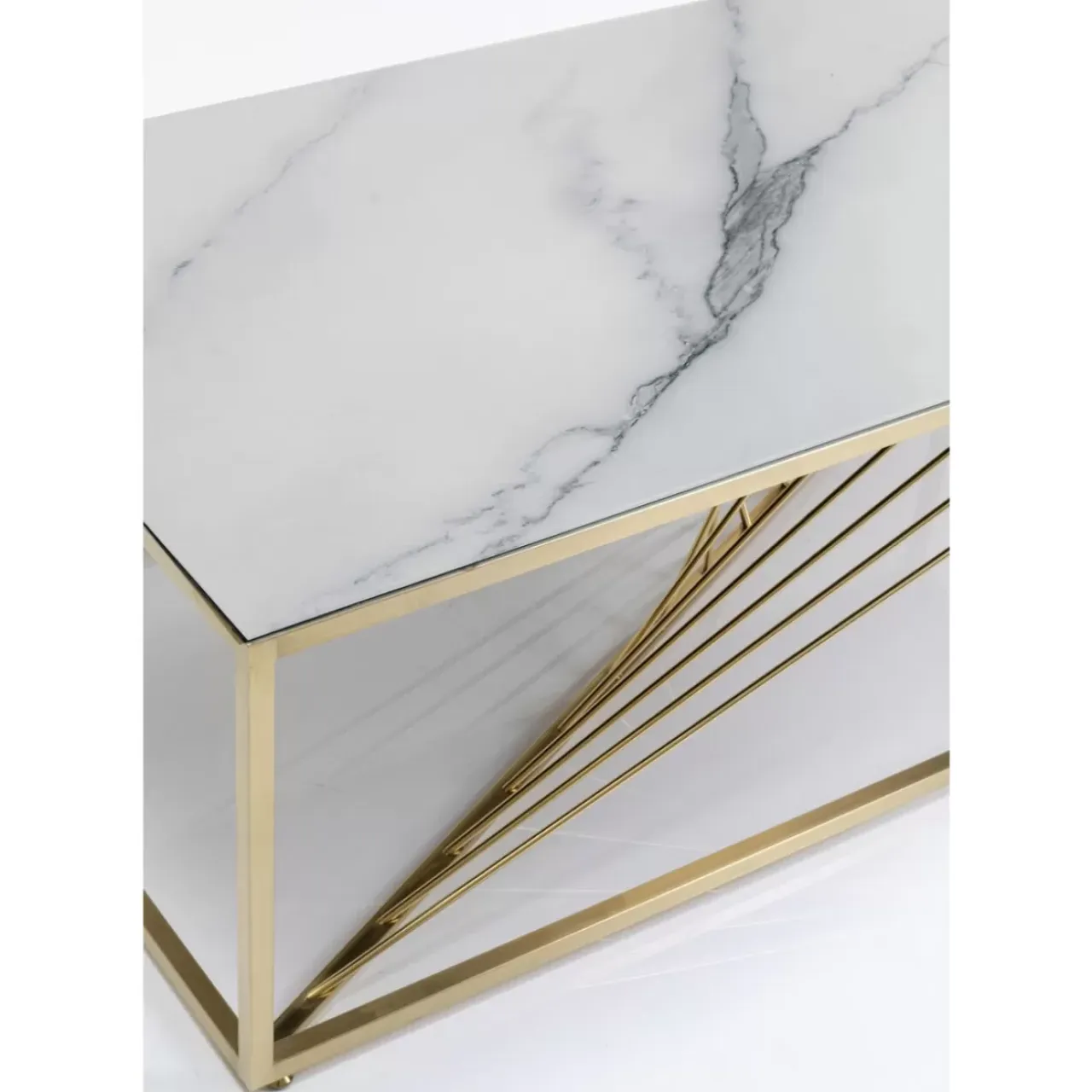 Tische-KARE Design Couchtisch Art Marble Glass 140X70Cm