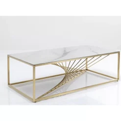 Tische-KARE Design Couchtisch Art Marble Glass 140X70Cm