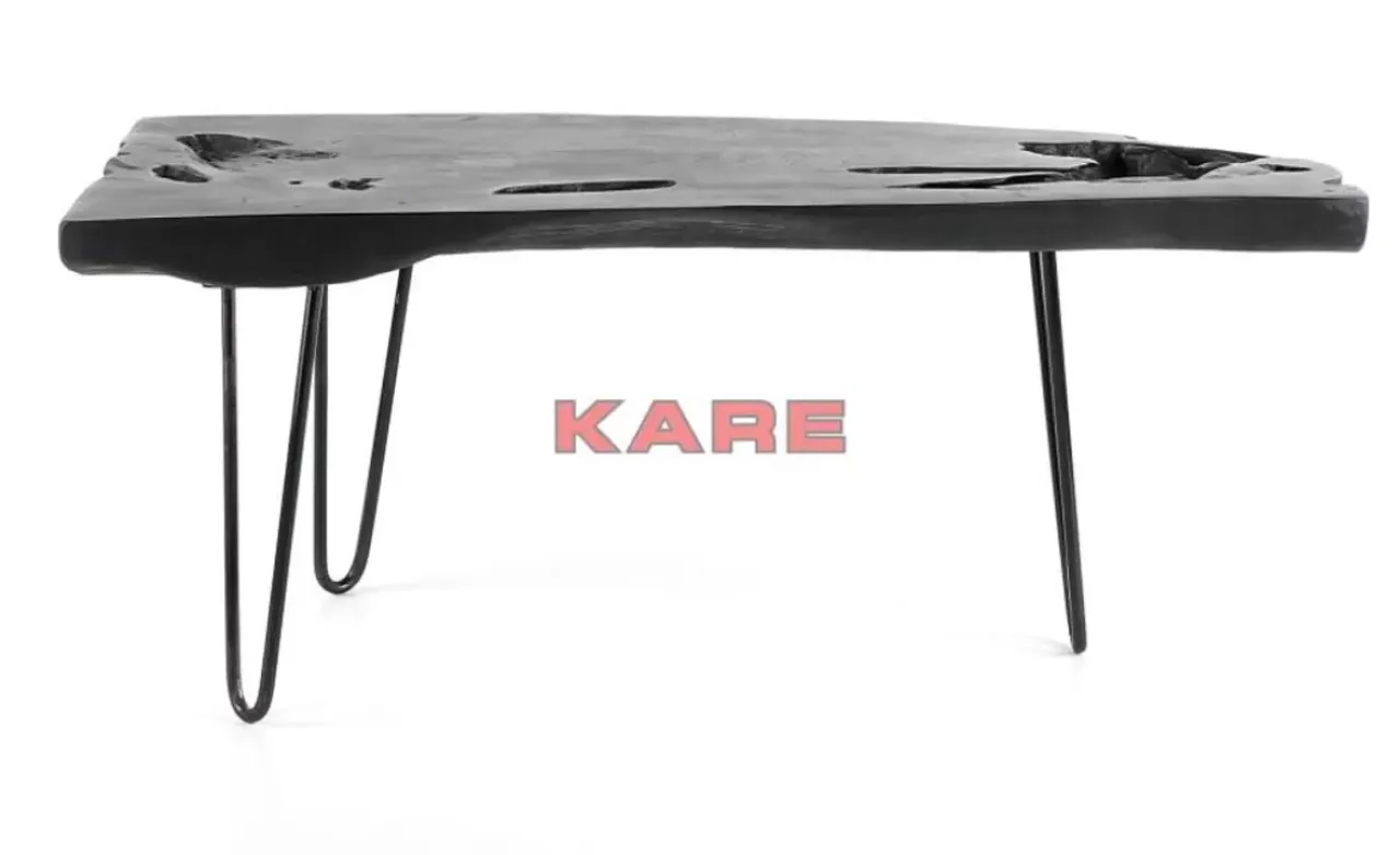 Tische-KARE Design Couchtisch Aspen Schwarz 100X40