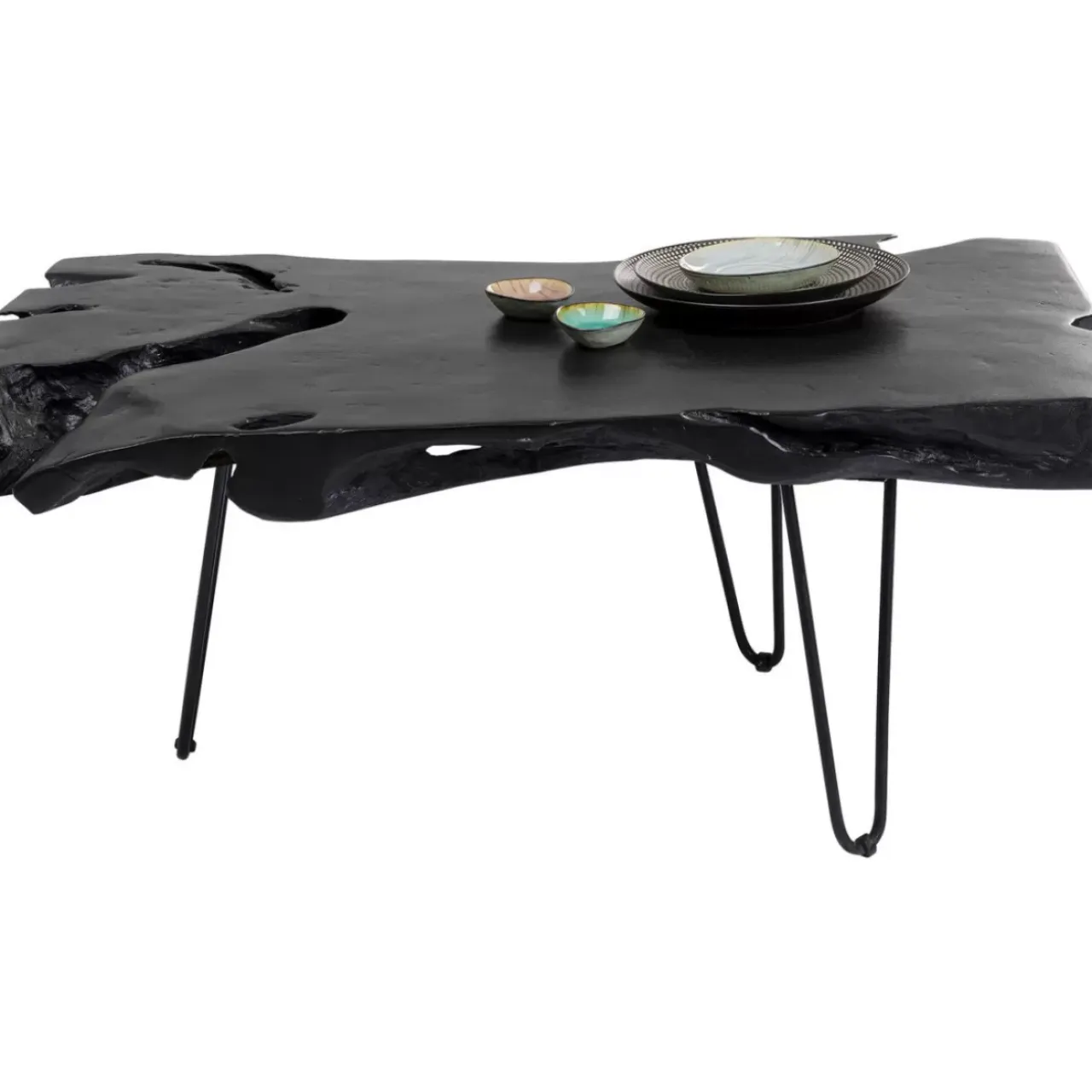 Tische-KARE Design Couchtisch Aspen Schwarz 100X40