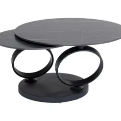 Tische-KARE Design Couchtisch Beverly Schwarz 133X80Cm