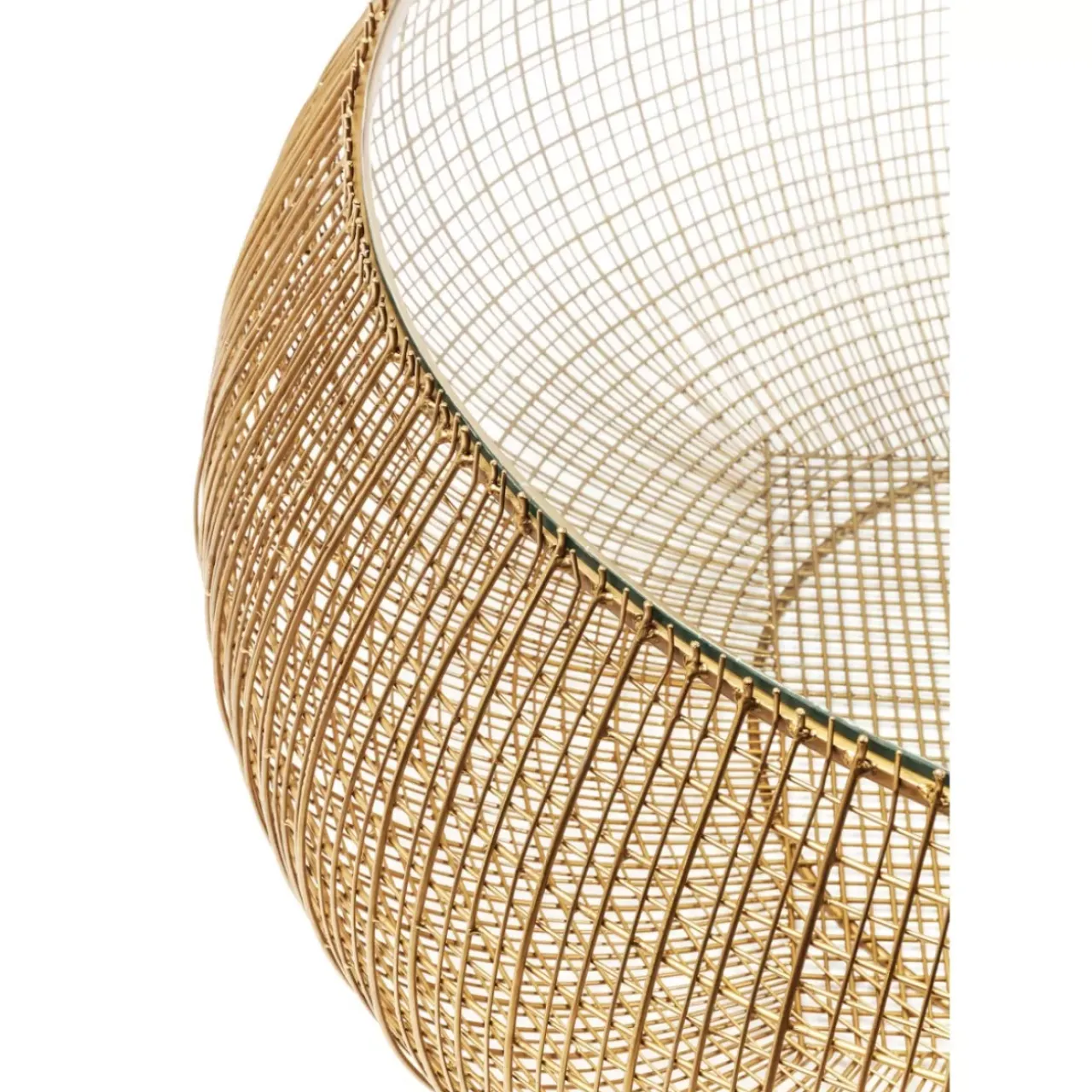 Tische-KARE Design Couchtisch Cesta Gold