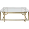 Tische-KARE Design Couchtisch Clara Gold 120X120