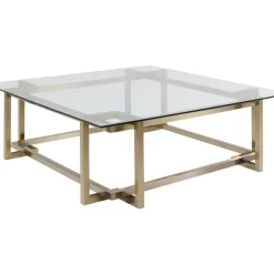Tische-KARE Design Couchtisch Clara Gold 120X120