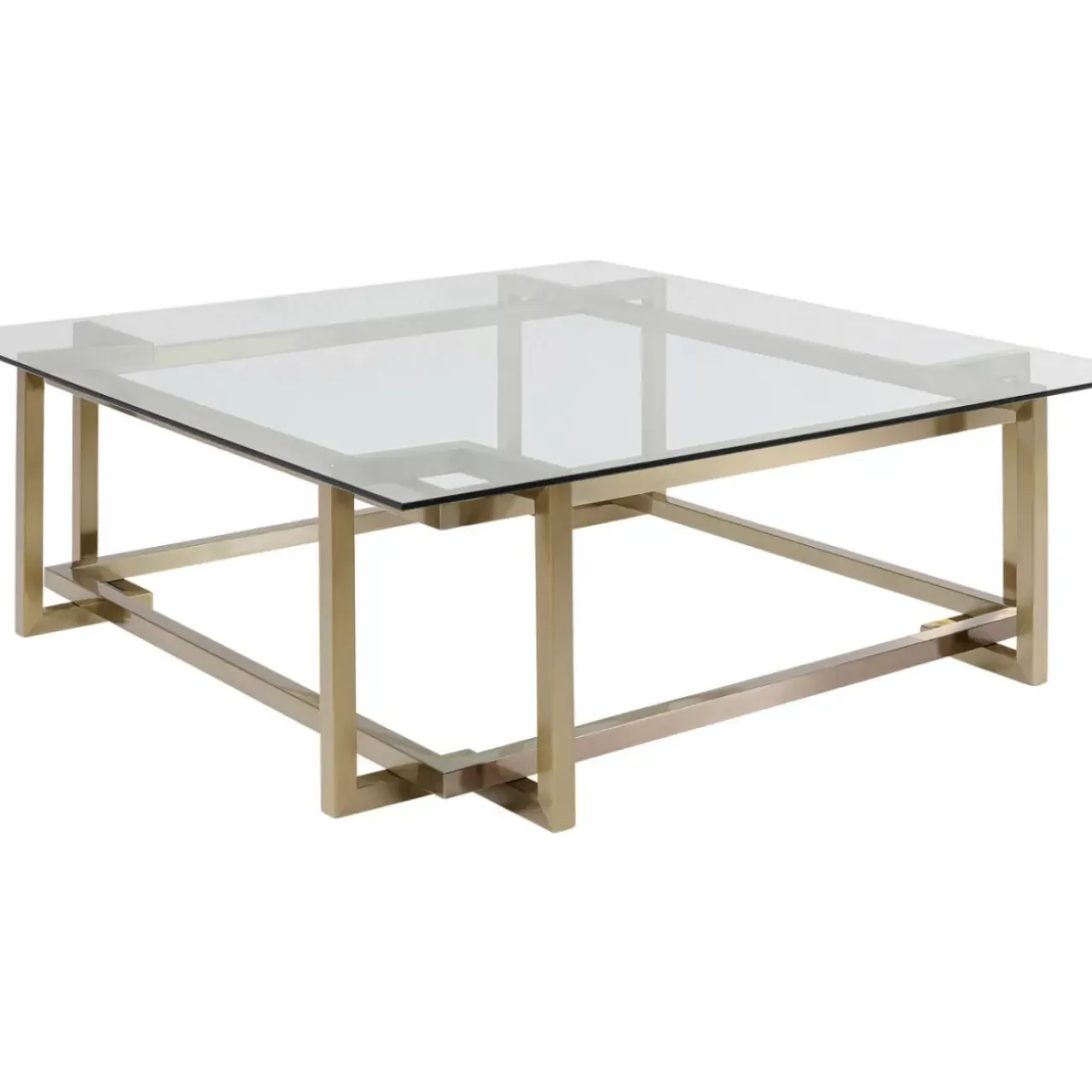 Tische-KARE Design Couchtisch Clara Gold 120X120