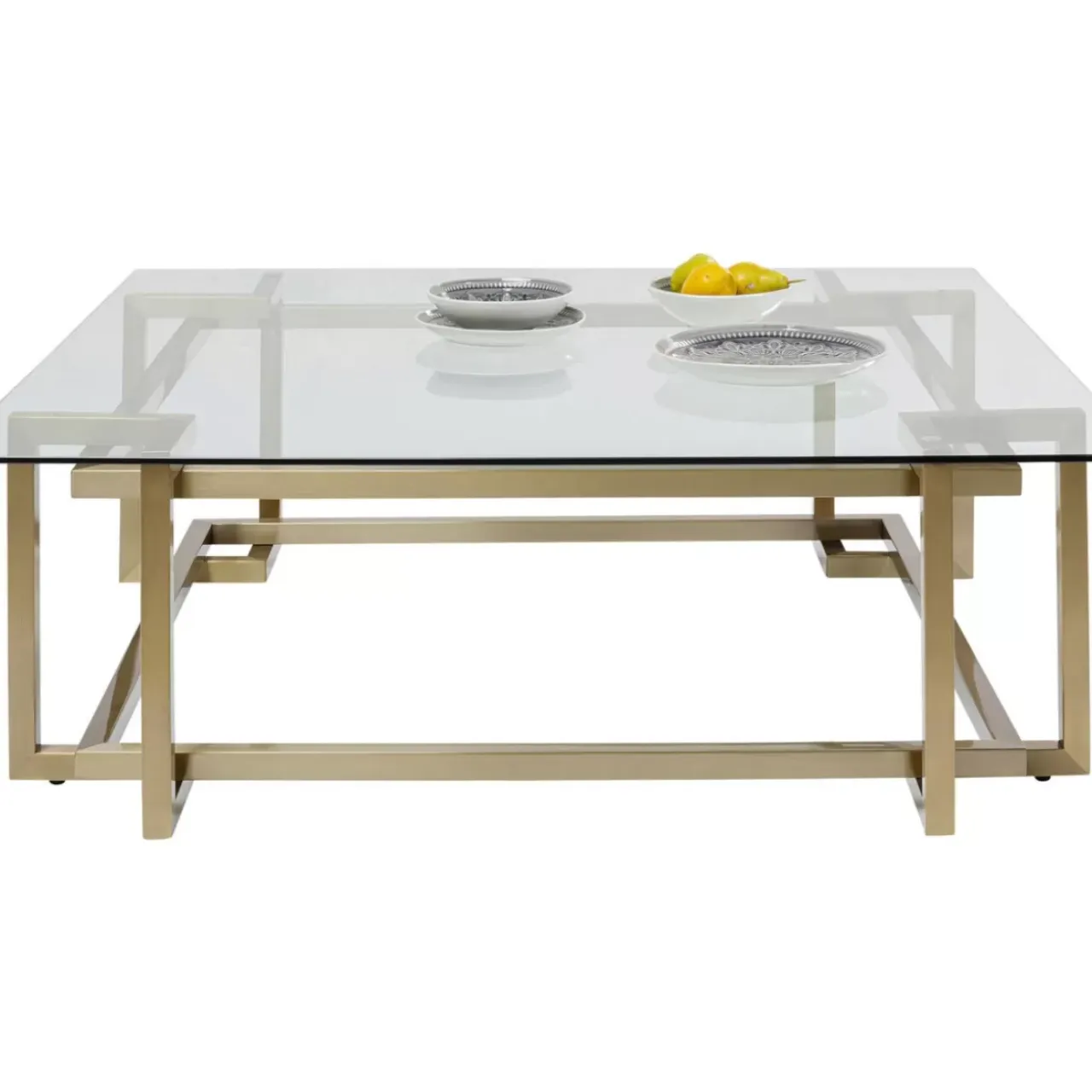Tische-KARE Design Couchtisch Clara Gold 120X120