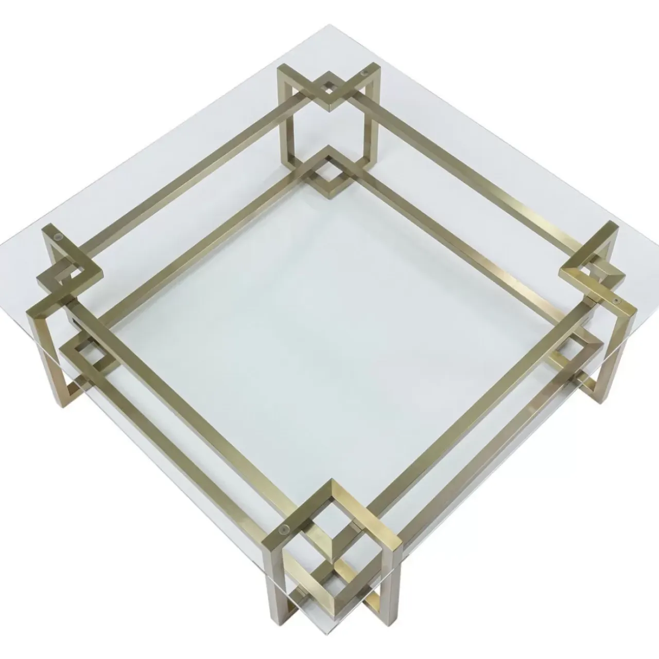 Tische-KARE Design Couchtisch Clara Gold 120X120