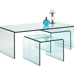 Tische-KARE Design Couchtisch Clear Club (3/Set)